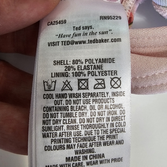 BNWT Ted Baker Womens Grey Elsife Palace Gardens Frill Cup Top - Picture 13 of 13